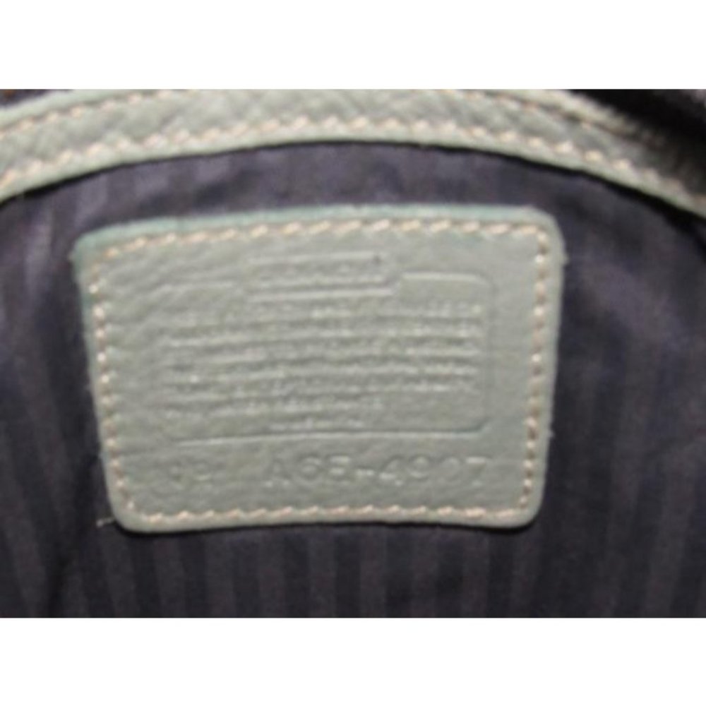 Coach Vintage Sage Green Buttery Soft Leather & Brass Hardware Sonoma Feed bag - Picture 12 of 12
